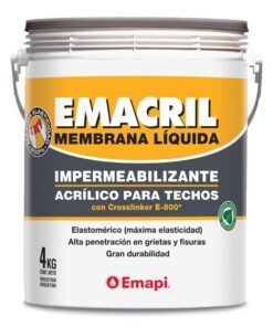 MEMBRANA LIQUIDA ACRILICA BLANCA EMACRIL TECHOS 20K